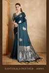 Kanthkala Panther Dark By Rajtex Satin Handloom Weaving Silk Saree Exporters In India
